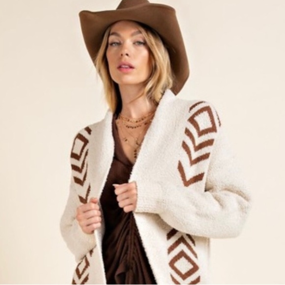 Western/Aztec Midi Cardigan/Coat! SO SOFT and COZY! - Picture 3 of 9